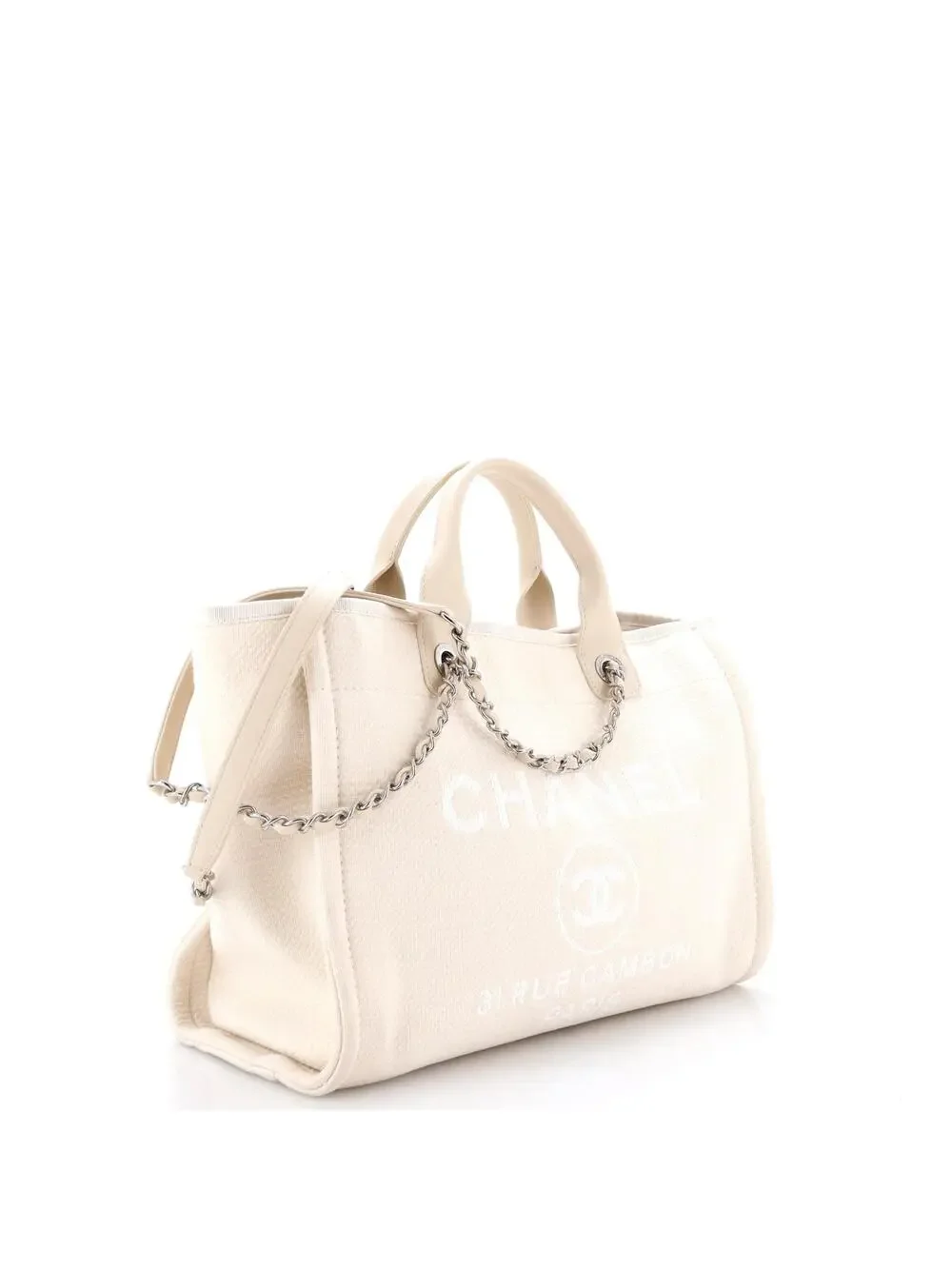 Chanel Deauville Nm Tote Mixed Fibers #323594C42B